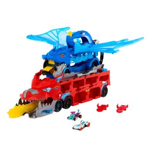 Hot Wheels-Transporteur 2en1Dragons Hot Wheels City