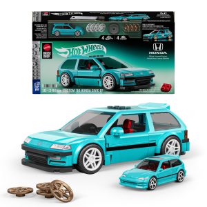Mattel Brick Shop Hot Wheels Jogo de Construção Speed Custom '90 Honda Civic EF