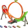 Hot Wheels Action Power Shift Motorized Raceway Track Set, Includes 5 Cars In 1:64 Scale